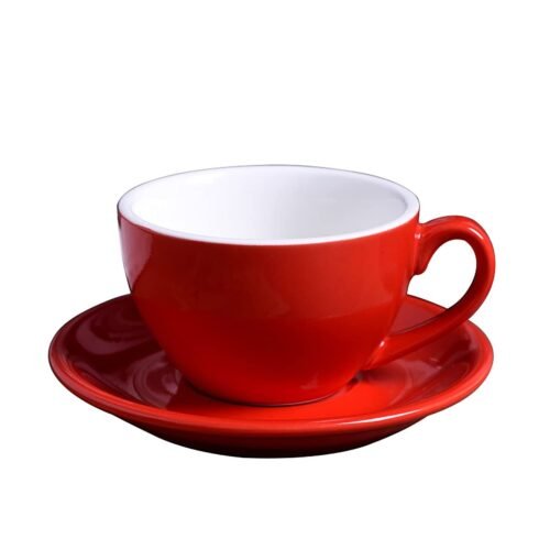 Ceramic Coffee Cup and Saucer 220 ml - Set of 6