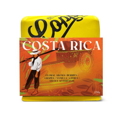 Costa Rica specialty coffee 250g with floral berry citrus flavor notes