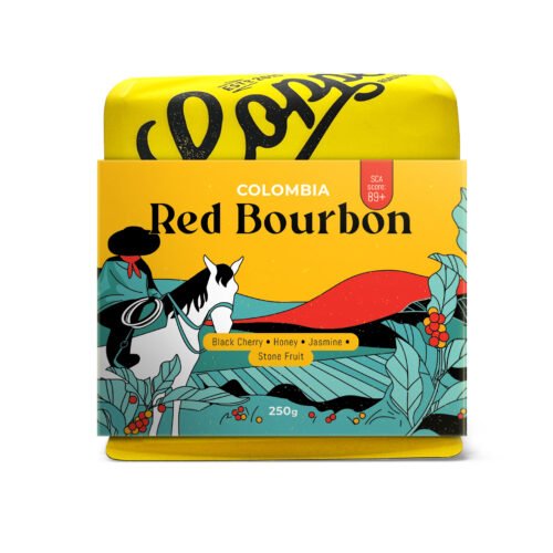 Colombia Red Bourbon specialty coffee with black cherry, honey and jasmine notes