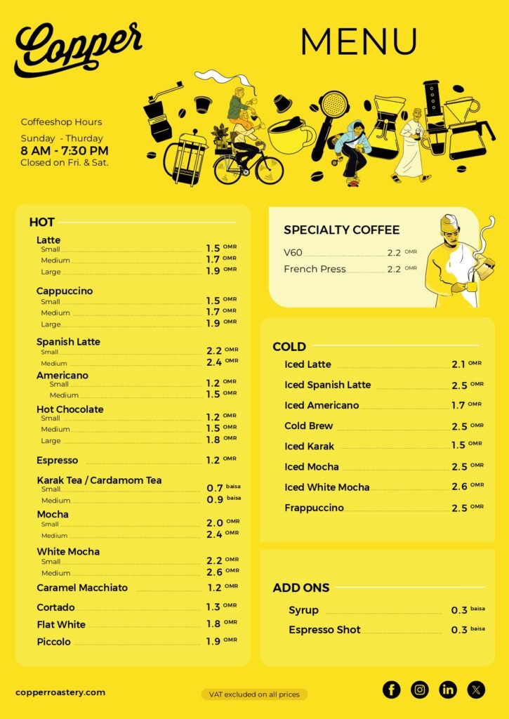 Copper Roastery Copper Cafe Menu2026 page 0001