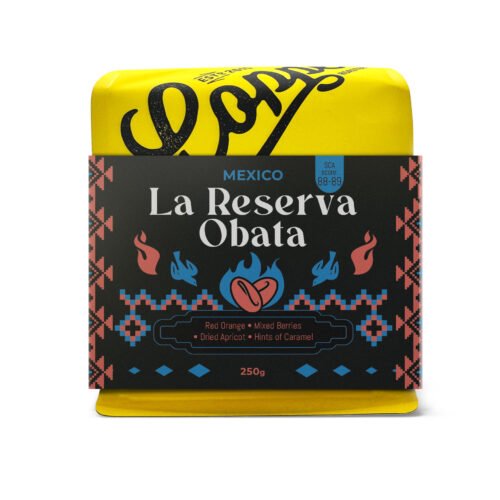 Mexico La Reserva Obata specialty coffee with red orange, mixed berries and caramel notes